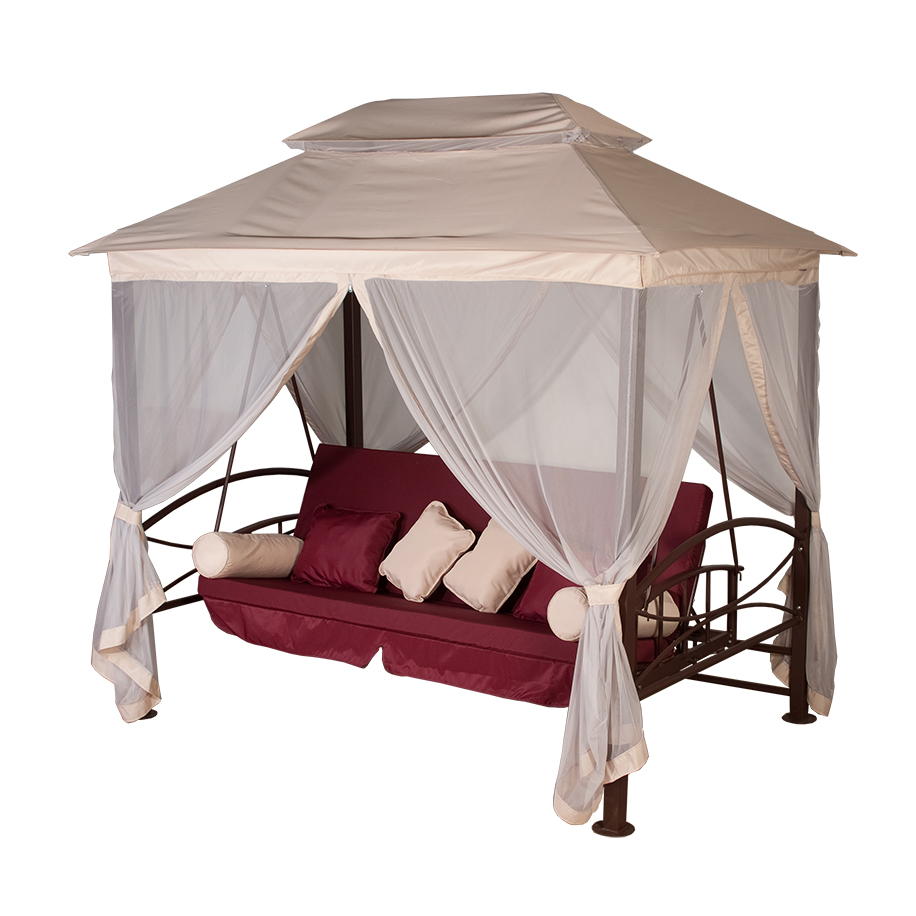 Подвесные садовые качели двухместные ЛетоЛюкс