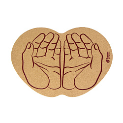 Коврик для бани и сауны Банные штучки "Ладони", пробковый